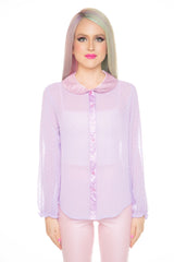 Babydoll Sheer Blouse