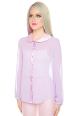 Babydoll Sheer Blouse