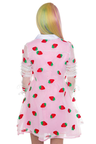 Strawberry Pie Sheer Trench